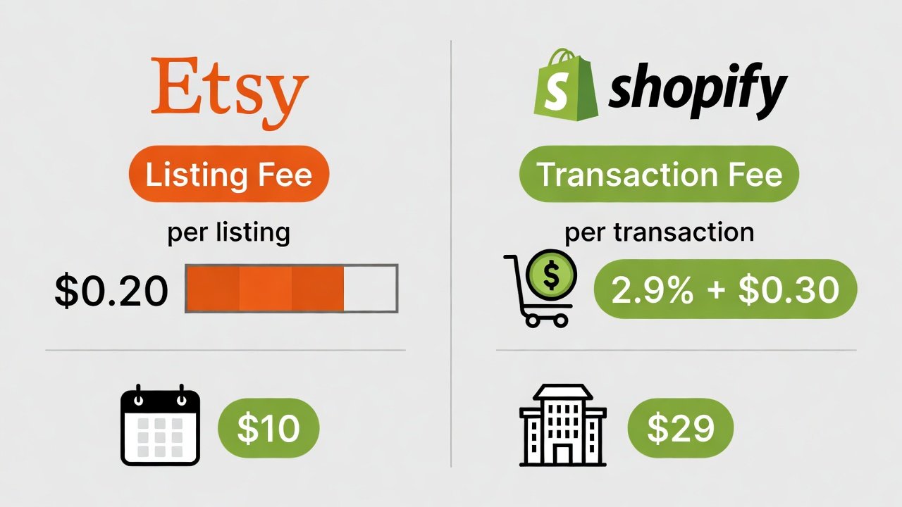 Comparing Etsy Fees to Shopify: Which is Cheaper?